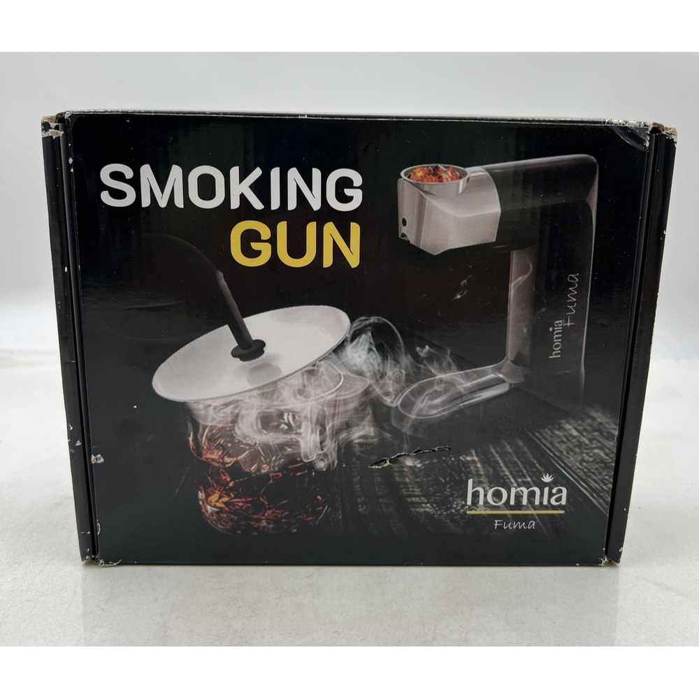 Homia Fuma Smoking Gun Food Drink Cocktail Smoker 13pc Starter Kit New in Box